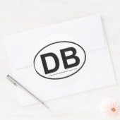 DB-Stickers Ronde Sticker (Envelop)