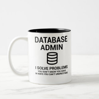 DBA-databasebeheer Tweekleurige Koffiemok