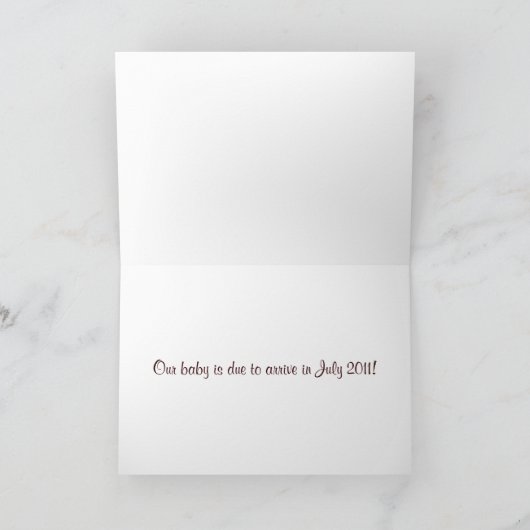 DBG© Faire-part de chaussures pour bébés (Intérieur)