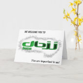 DBJJ - Welkom Kaarten (Gele Bloem)