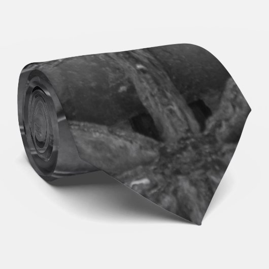 Dbruikbaar Bridge Abstract grijswaardenStropdas Stropdas (Opgerold)