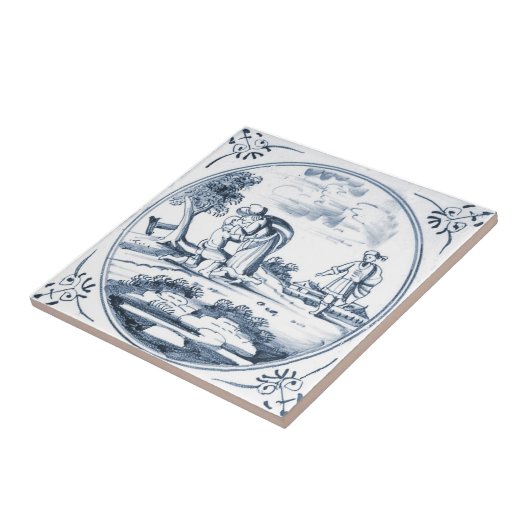 DBT07 Biblical Design Ceramic Tile Tegeltje (Zijkant)