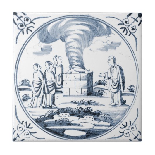 DBT10 Biblical Design Ceramic Tile Tegeltje (Voorkant)
