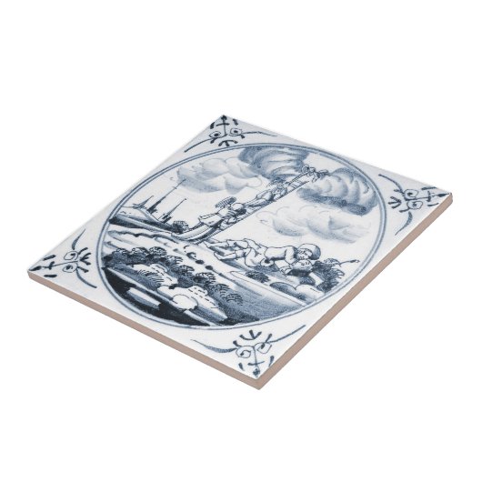 DBT11 Biblical Design Ceramic Tile Tegeltje (Zijkant)