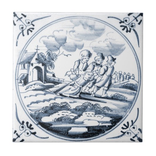DBT13 Biblical Design Ceramic Tile Tegeltje (Voorkant)