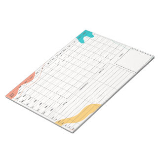 DBT Dairy Kaart Notitieblok - 40 vellen Abstract