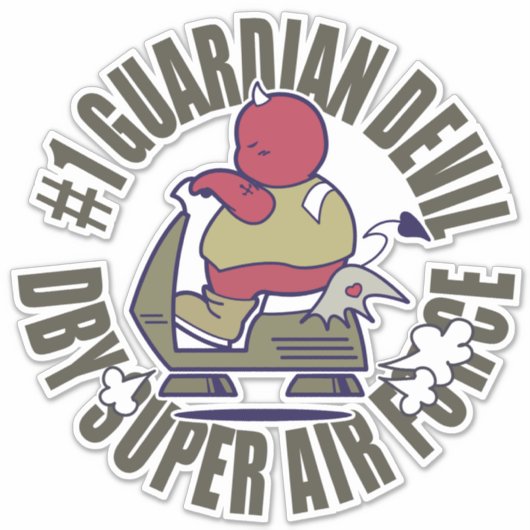 DBY Super Air Force Sticker (Voorkant)