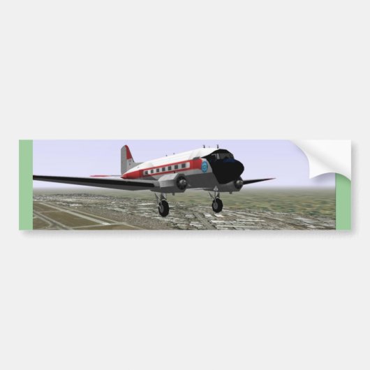 DC-3-start Bumpersticker (Voorkant)