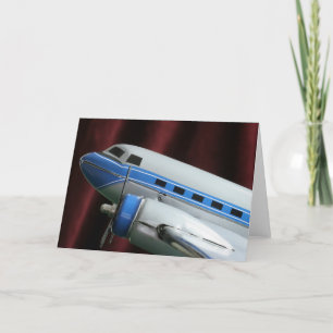 DC 3 Vliegtuig Wenskaart Kaart