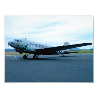 DC-3-Warplane Foto Afdruk