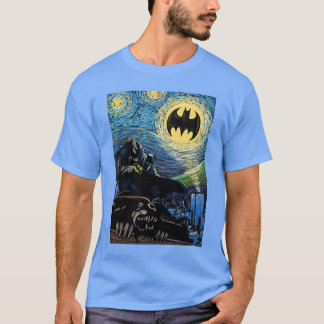 DC Comics Batmanhe Dark Knight Starry Night Style  T-shirt