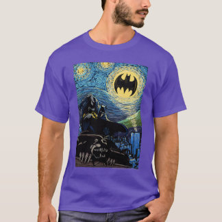 DC Comics Batmanhe Dark Knight Starry Night Style  T-shirt