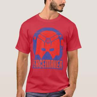 DC Comics Peacemaker Helm Paint Spatten Badge v T-shirt