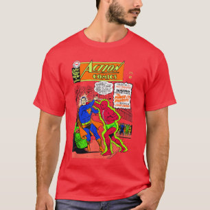 DC Comics Superman Action Comics Grote Borst Vinta T-shirt