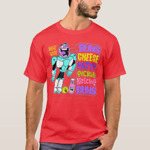 DC Comicseenitans Go Cyborg Burger Lijst vrienden T-shirt