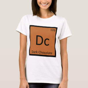 Dc - Donkere chocolade chemie - Periodieke tabel T-shirt