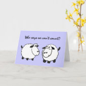 DC- Drôle Mouton 50e carte d'anniversaire (Fleur jaune)