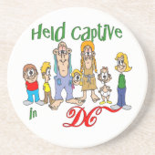 DC Funny Trailer Park Sandstone Onderzetter (Voorkant)