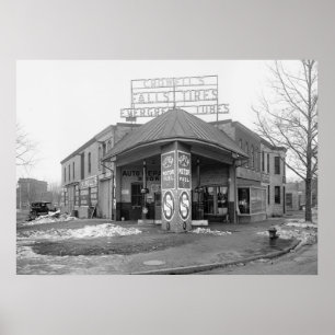 DC-gasstation, 1921 Poster