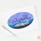 DC Graffiti Ovale Sticker (Envelop)