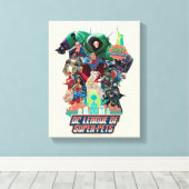 DC League of Super-Pets Battle for Metropolis Canvas Afdruk (Insitu (Houten vloer))