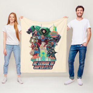 DC League of Super-Pets Battle for Metropolis Fleece Deken