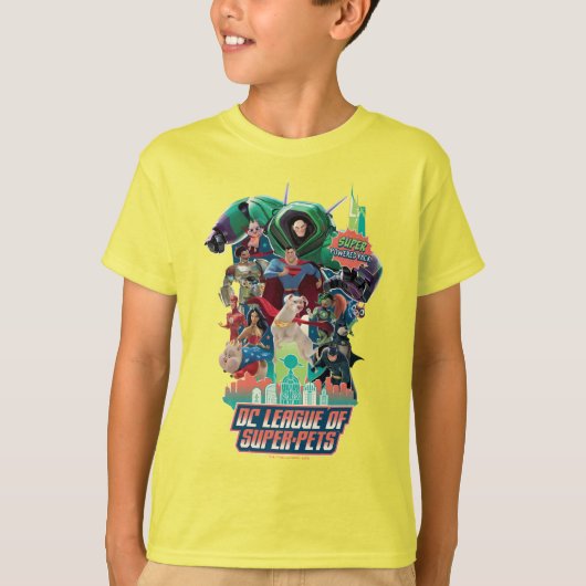 DC League of Super-Pets Battle for Metropolis T-shirt (Voorkant)