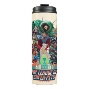 DC League of Super-Pets Battle for Metropolis Thermosbeker