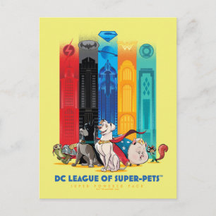 DC League of Super-Pets Metropolis Towers Briefkaart
