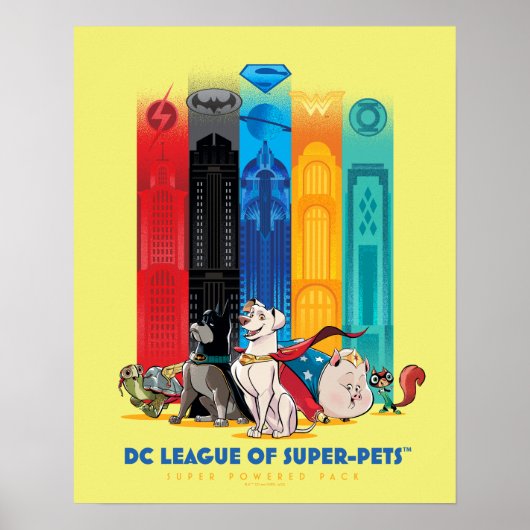 DC League of Super-Pets Metropolis Towers Poster (Voorkant)