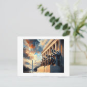 DC Lincoln Memorial,  Briefkaart (Staand voorkant)