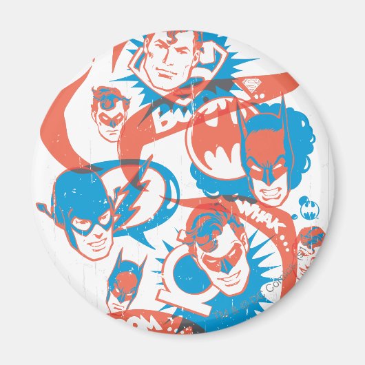 DC-originelen - Logo Burst Magneet (Voorkant)