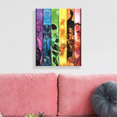 DC Pride Comic Hoesje 2022 Canvas Afdruk (Insitu (Woonkamer))