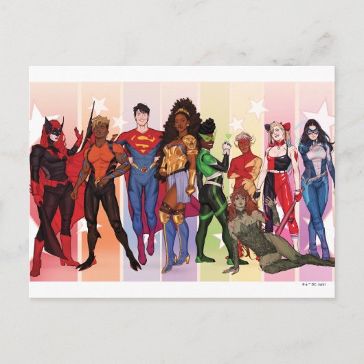 DC Pride Comic Hoesje 2022 Variant Briefkaart (Voorkant)