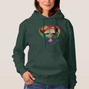 DC Pride Harley Quinn en Poison Ivy Comic Hoesje Hoodie