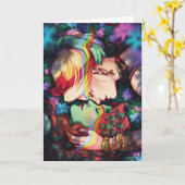 DC Pride Harley Quinn en Poison Ivy Comic Hoesje Kaart (Gele Bloem)