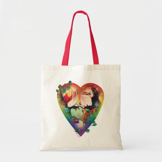 DC Pride Harley Quinn en Poison Ivy Comic Hoesje Tote Bag (Voorkant)