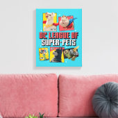 DC-reeks van Super-Pets-tekenpanelen Canvas Afdruk (Insitu (Woonkamer))