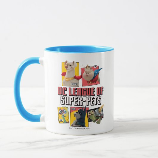 DC-reeks van Super-Pets-tekenpanelen Mok (Links)