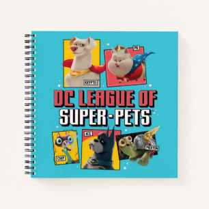 DC-reeks van Super-Pets-tekenpanelen Notitieboek
