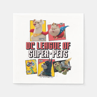 DC-reeks van Super-Pets-tekenpanelen Servet