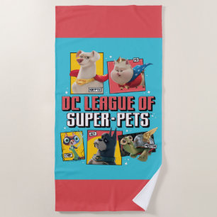 DC-reeks van Super-Pets-tekenpanelen Strandlaken