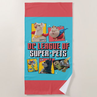 DC-reeks van Super-Pets-tekenpanelen Strandlaken