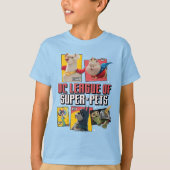 DC-reeks van Super-Pets-tekenpanelen T-shirt (Voorkant)