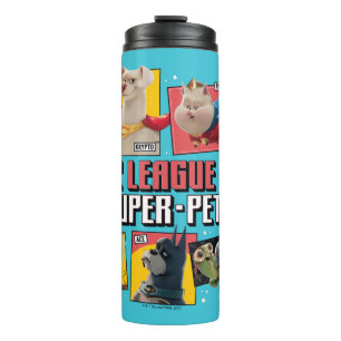 DC-reeks van Super-Pets-tekenpanelen Thermosbeker