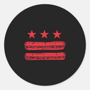 Dc Sandwich Man Weerstaat Sandwich Gooier Anti-ijs Ronde Sticker