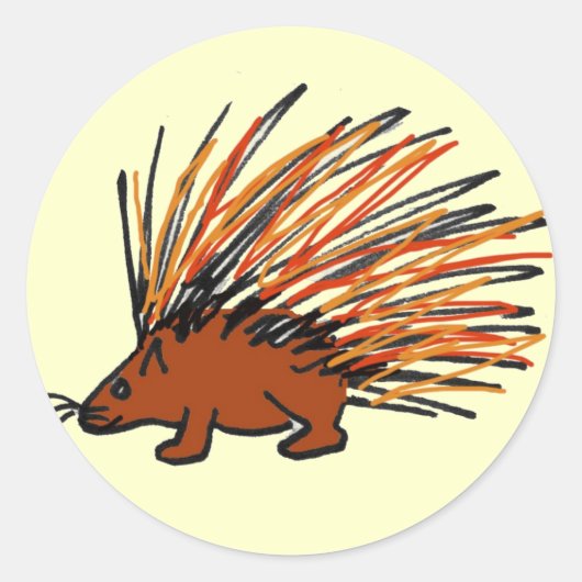DC- Stickers ronds Porcupine (Devant)