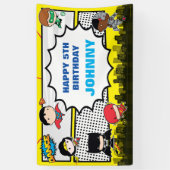 DC-strips | Justice League - Chibi Birthday Spandoek (Verticaal)