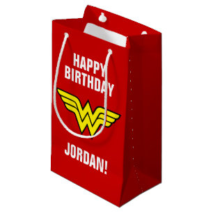 DC-strips Logo Wonder Woman Fijne verjaardag Klein Cadeauzakje