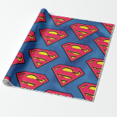 DC-strips | Superman | Klassieke Logo Cadeaupapier (Uitgerold)